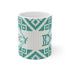 Fair Isle Diamonds Personalized Knitting Mug
